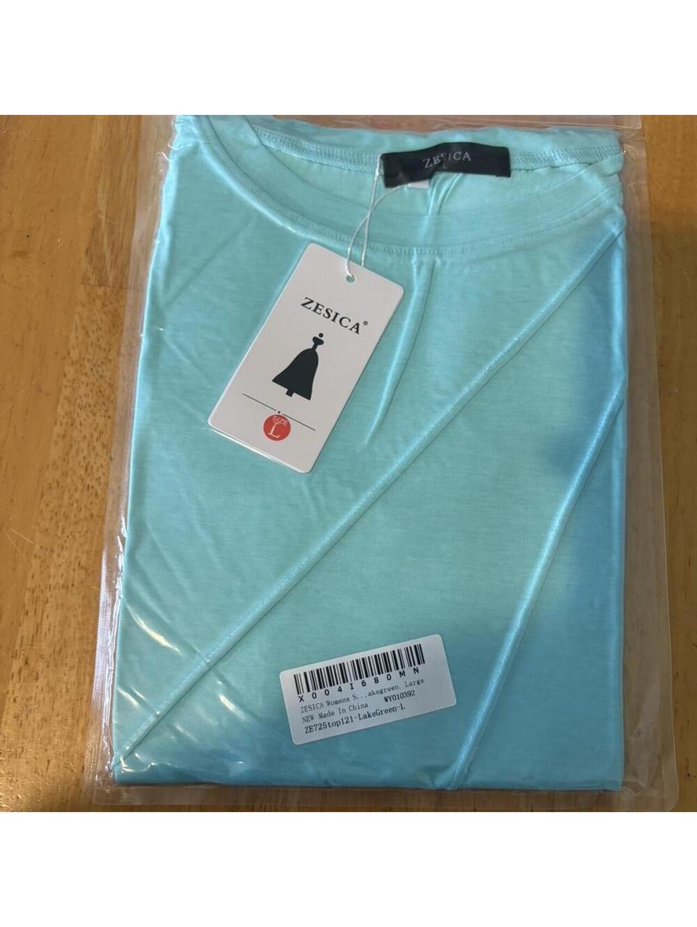 Zesica Light Blue Long Sleeve Shirt Size L